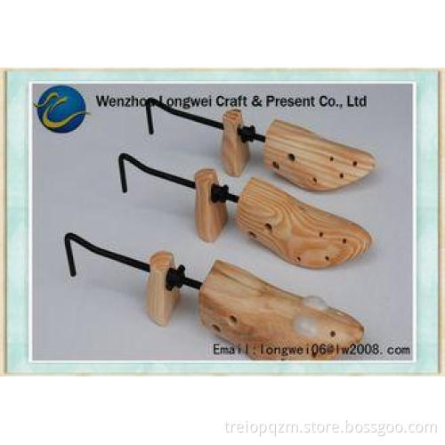 Wood Color Wooden Shoe Stretcher Adjustable For Various Sho